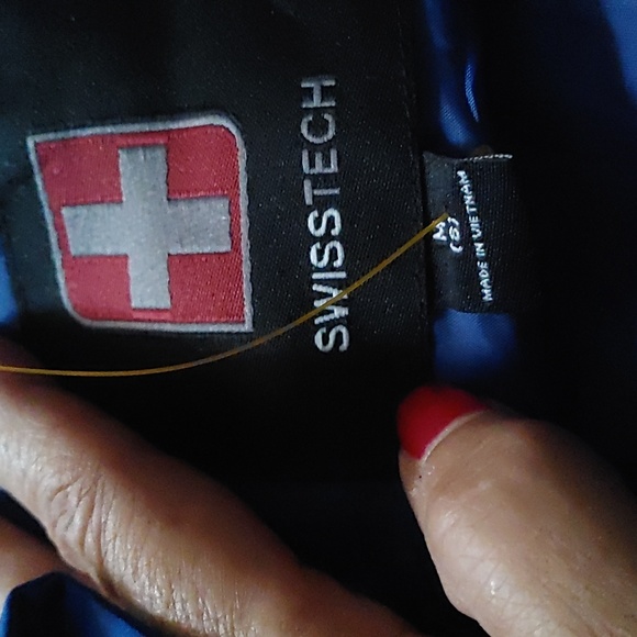 Swiss Tech boys size medium 8 bomber jacket royal blue NWT - Picture 5 of 9